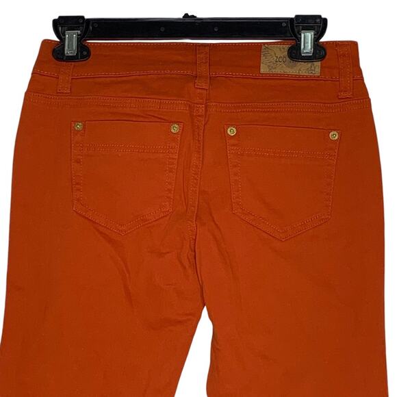 ZCO Pants Juniors NWT Low Rise 5 Working Pockets Rusty Orange Size 5 - Picture 4 of 10